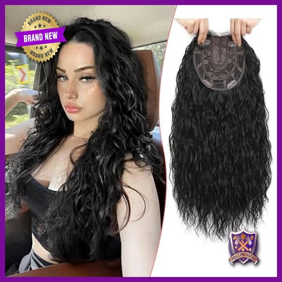Lightweight Curly Hair Topper Clip-In Extensions 20 Inches Synthetic main image 5